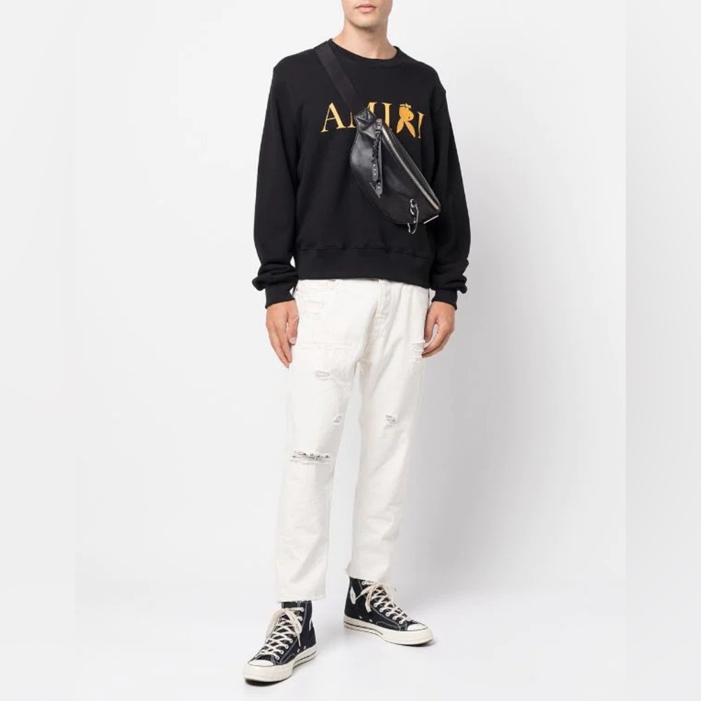 NWOT AMIRI reverse bunny print pullover